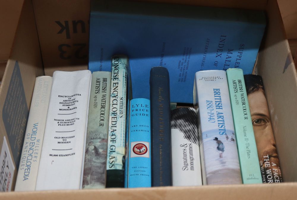 A collection of fine art reference books